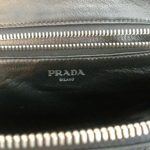 Prada Patent Leather Bag - Black w/Red Geometric - Picture 5 of 8